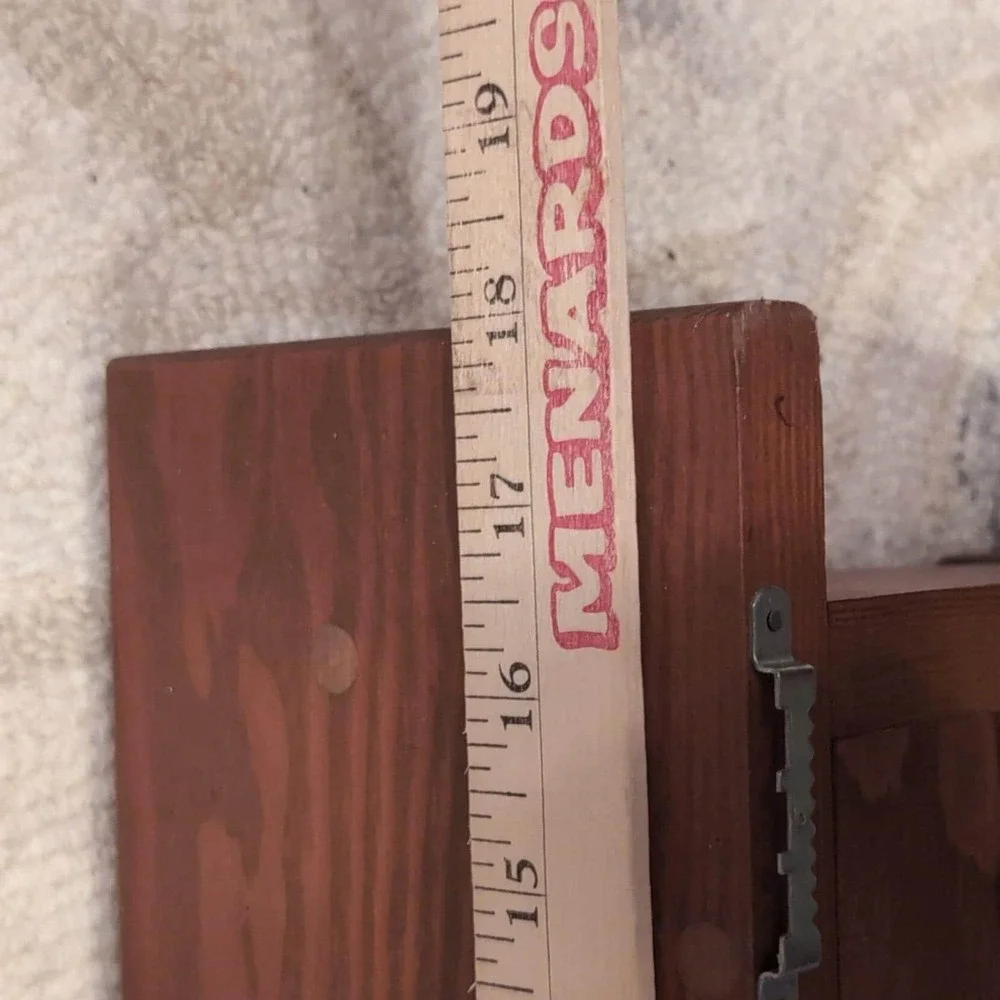 Heart Cutout Wall Shelf Wood Brown 19